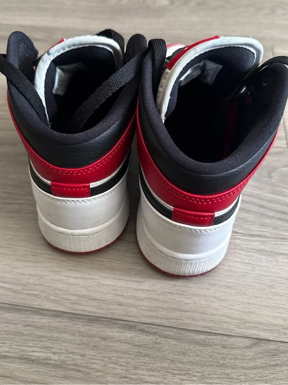 Nike Kids Red White Black High-Top Sneakers – Icon Swoosh